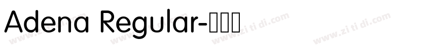 Adena Regular字体转换